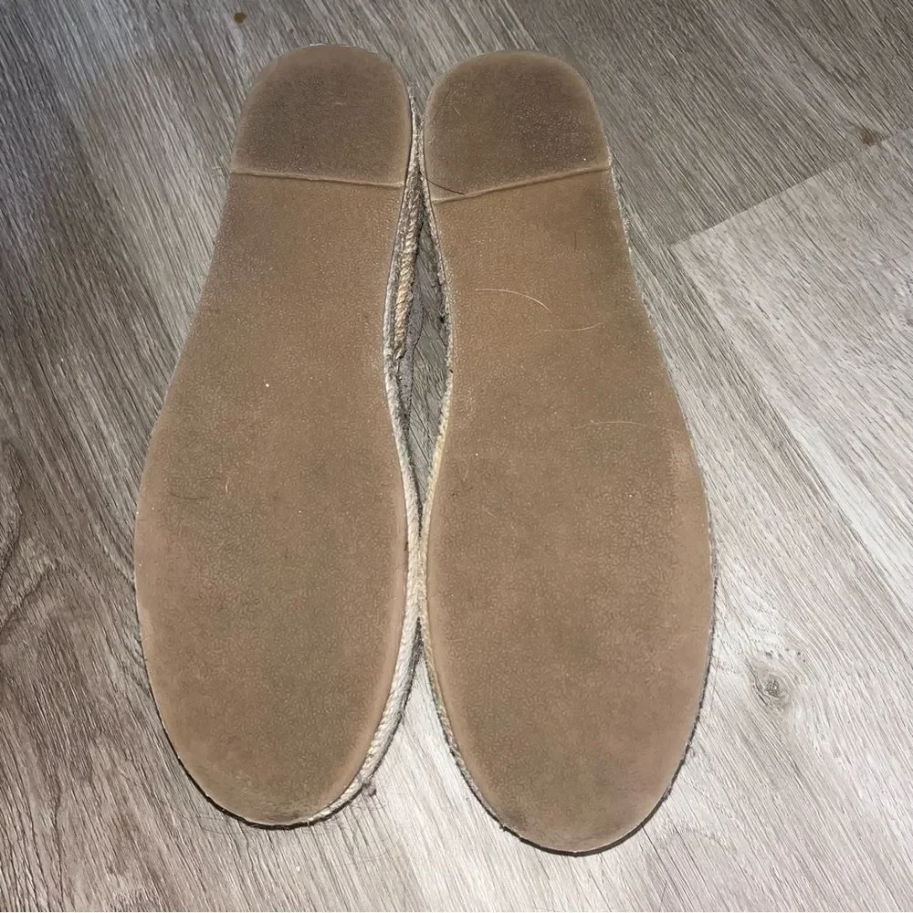 Soludos 6.5 Grey Suede Platform Espadrilles